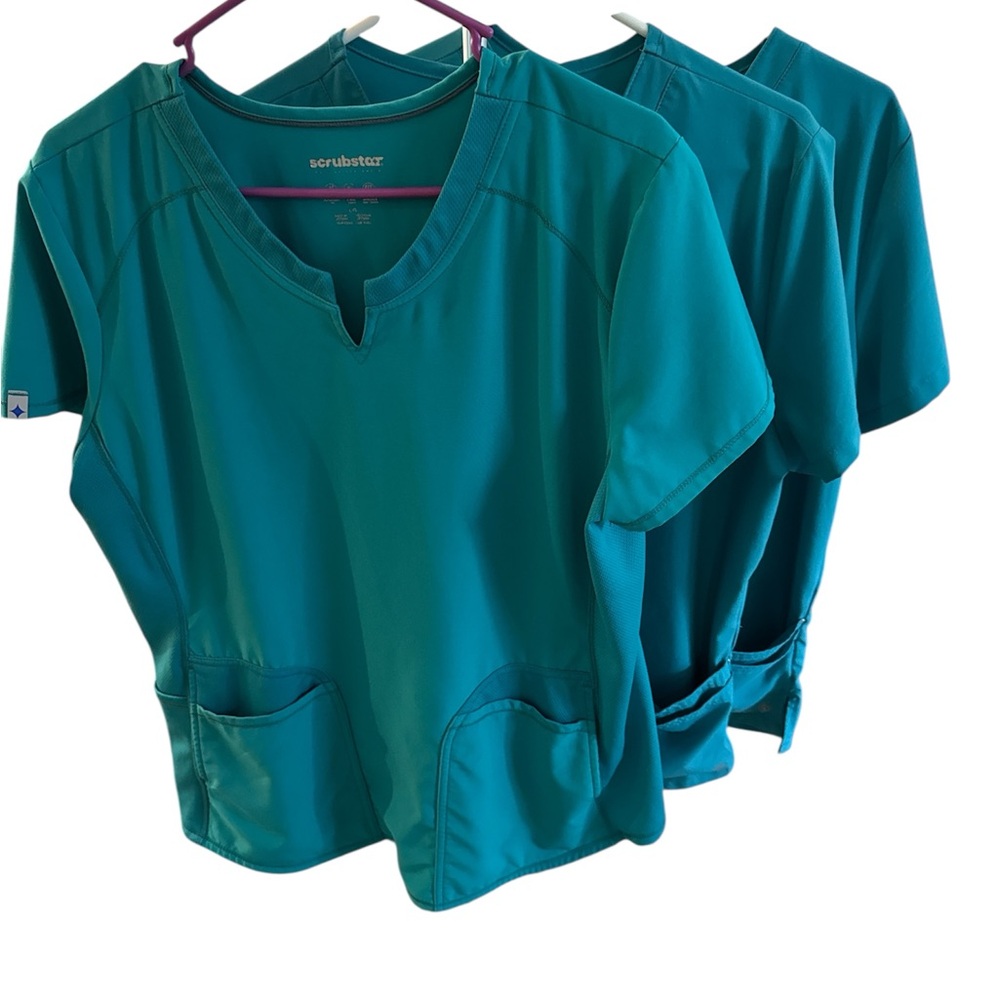 Women's‎ Scrub Tops. 3 size L tops.